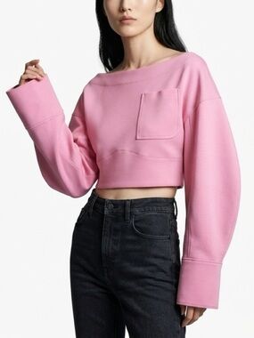 Jacquemus Le Haut Cropped Pink Top